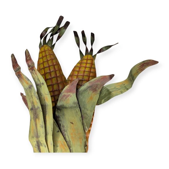 Metal Rustic Corn Wall Sculpture 14" Tall - Picture 2 of 10